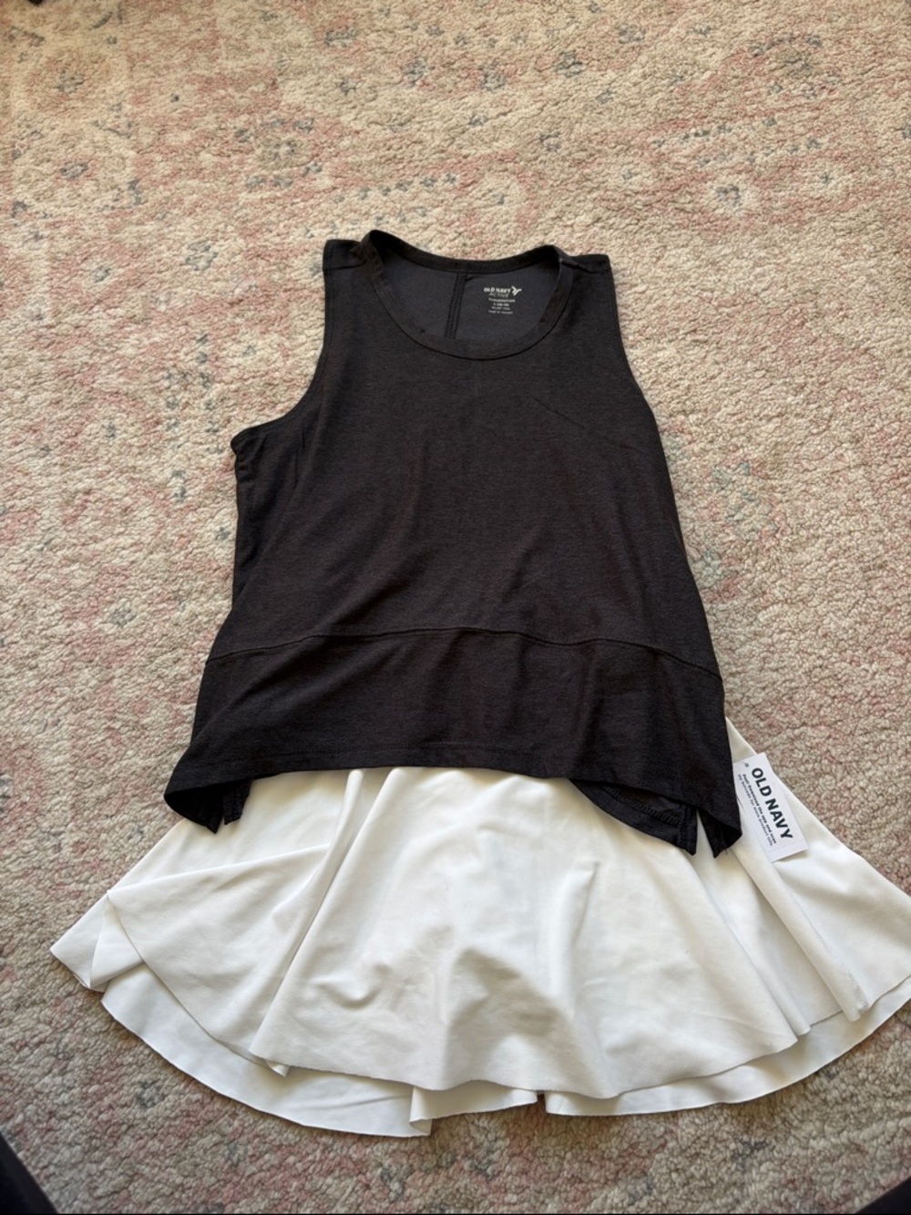 Old Navy Black Kids Sleeveless Layered Tank